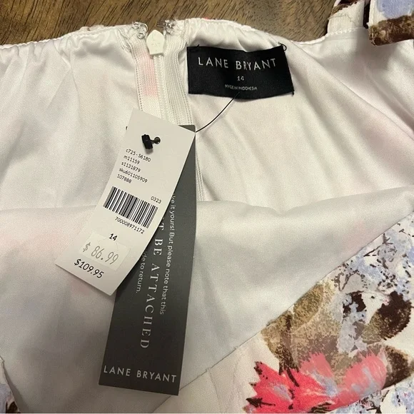 NWT Lane Bryant Colorful Floral Tiered Maxi Dress Size 14 Women’s - Picture 4 of 11